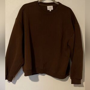 Things Between Brown Long Sleeve Women's Medium Sweatshirt